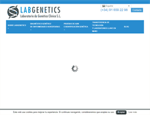 Tablet Screenshot of labgenetics.es